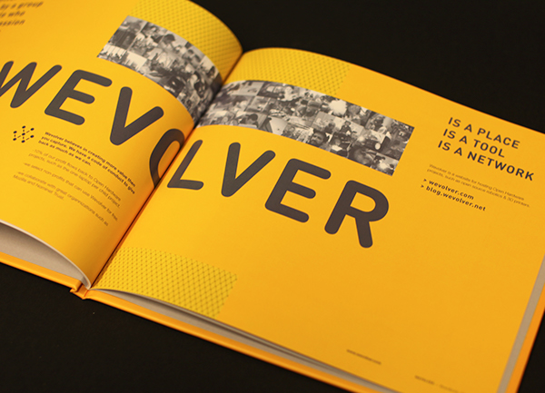 logo and visual identity for Wevolver by Dani Montesinos